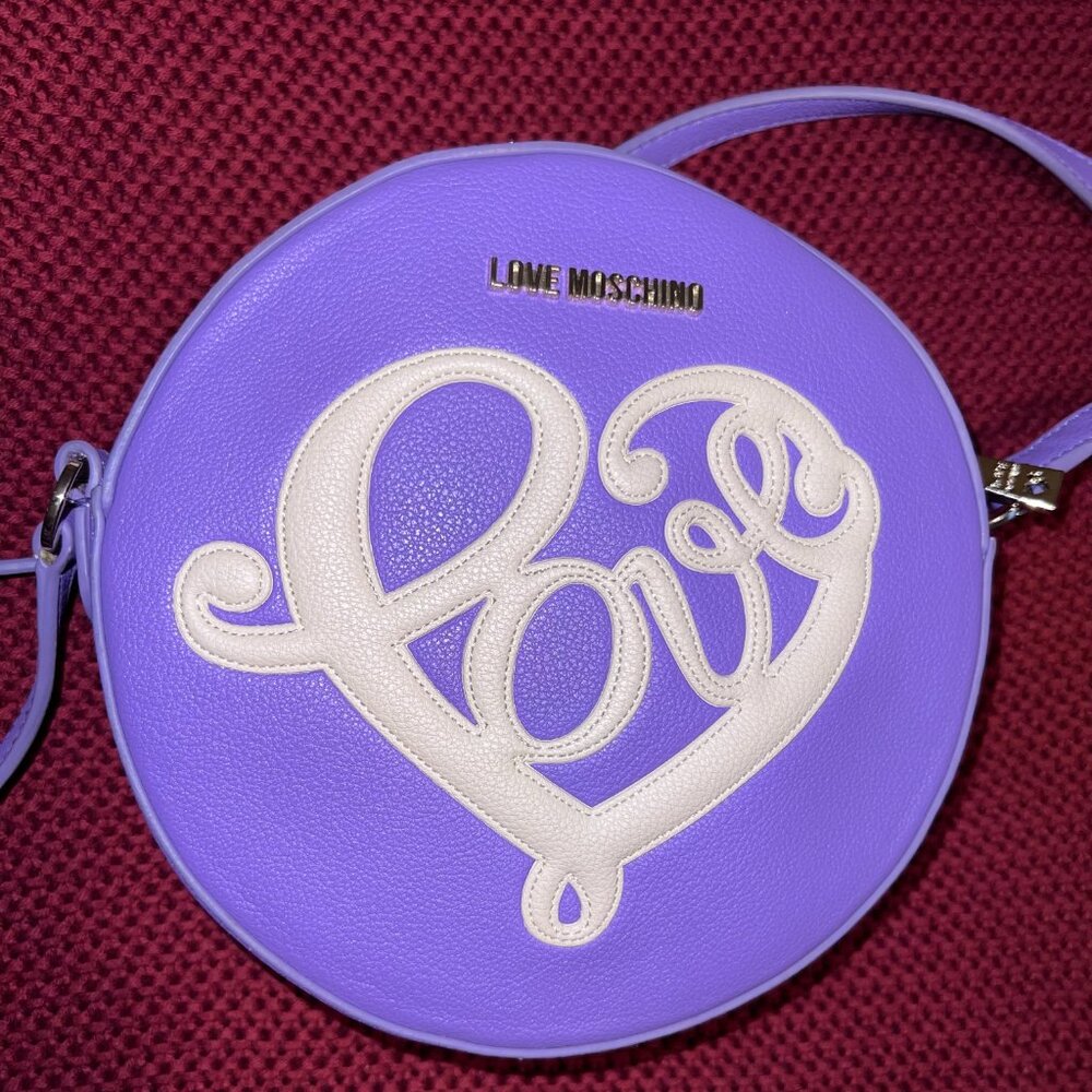 Love Moschino Round Purple Crossbody